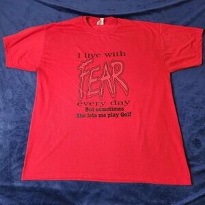 1995 Novelty funny dad teeRed black vintage golf tee